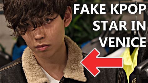 fake kpop celebrity prank in venice cool prank videos
