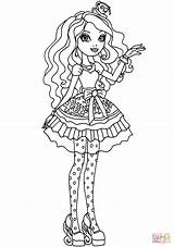 Ever After High Coloring Madeline Hatter Pages Printable Para Colorir Supercoloring Pano Seç Cute Popular sketch template