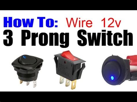 volt  pin rocker switch wiring diagram connecting   terminal toggle switch   dc motor