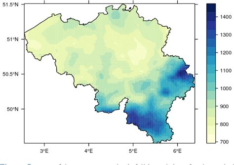 figure   precipitation climate maps  belgium semantic scholar