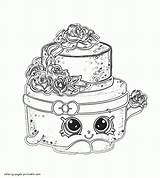 Coloring Shopkins Pages Cake Wedding Print Wonda Printable Look Other sketch template