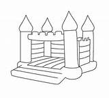 Bounce House Clipart Coloring Pages Clipground Cliparts sketch template