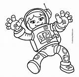 Astronaut Astronaute Spaceman Colouring Astronauts Coloriages Flag Library sketch template