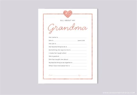 printable    grandma instant  mothers etsy