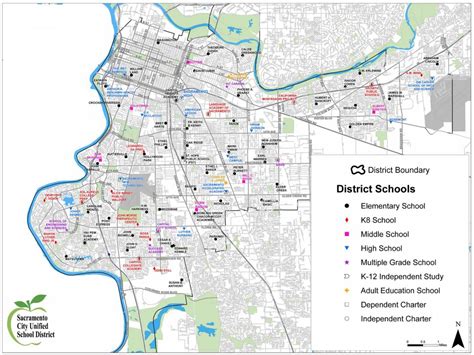 district boundary map sacramento city unified school district