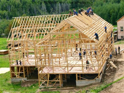 amish barn raising easton maine