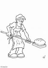 Baker Coloring Pages Para Colorear Dibujos Professions sketch template