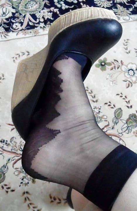 Irani Turban Hijab Nylon Socks Feet Fetish 234525 27