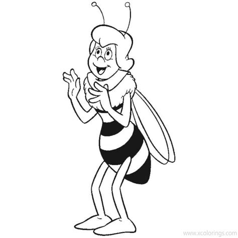 cassandra  maya  bee coloring pages xcoloringscom