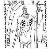Pocahontas Colorkid Colorare Tribu Líder Tribù Disegni Malvorlagen Plemienia Przywódca Anführer Stammes Tribo Plato Sopero Kolorowanki Coloriages sketch template
