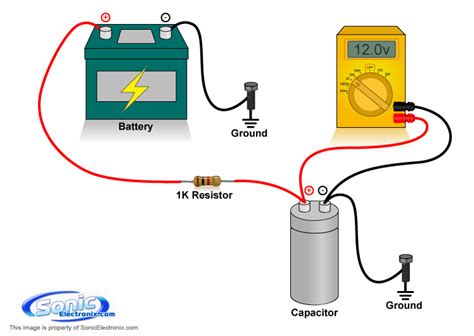capacitor charge circuit diagram
