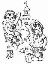 Raggedy Ann Coloring Andy Pages Sand Castle Making Netart Choose Board Color Print Search Adult sketch template