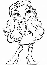 Coloring Bratz Pages Girls Printable Girl Girly Colouring Kids Print Book Color Barbie Fashion Cute Lets Coloriage Info Sweet Invitations sketch template