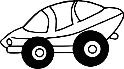 space toy car coloring page
