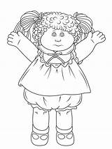 Cabbage Patch Coloring Doll Pages Printable Clipart Cabage Kids Dolls Drawing Print Logo sketch template