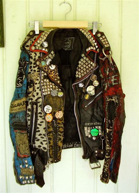 Punk Rock Leather Jacket This Was Me As A Teen Punkrock