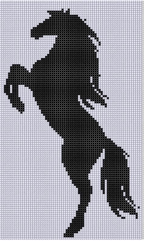 mother bee designs horse  cross stitch pattern