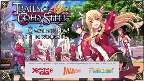 Legend Of Heroes Trails Of Cold Steel Is Available On Windows Pc
