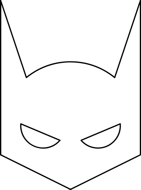 batman mask coloring page  getcoloringscom  printable