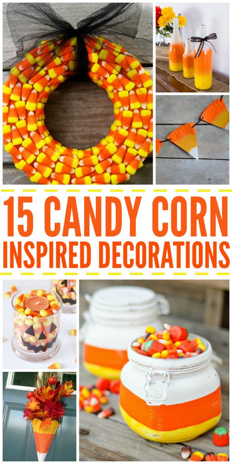 candy corn inspired decorations  halloween