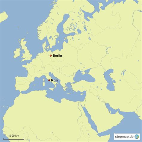 stepmap europa berlin rom landkarte fuer europa