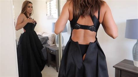 Christina Khalil Black Dress Sexy Youtubers