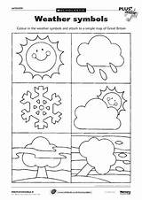 Weather Kids Symbols Printable Printables Activities Coloring Colour Kindergarten Preschool Pages Seasons Cards Scholastic Icons Bad Severe Signs School Education sketch template