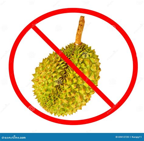 circle prohibited red sign  durian photo stock photo image
