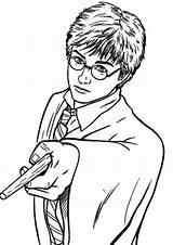 Coloring Potter Harry Pages Printable Print sketch template