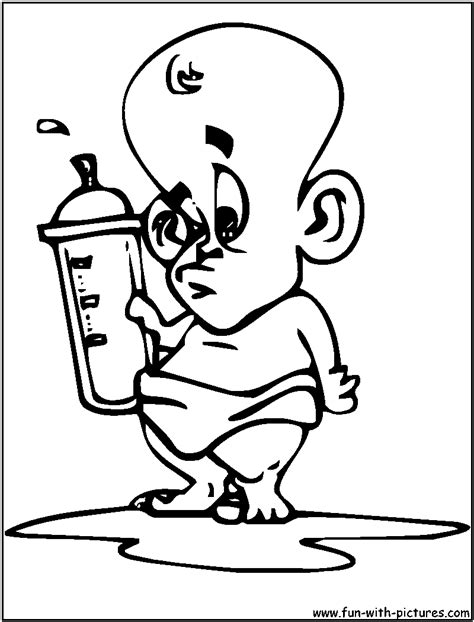 baby cartoon picture coloring page