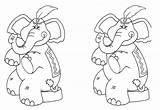 Circus Coloring Sheets Elephant Frontiernet sketch template