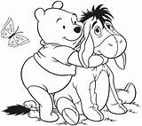 Pooh Coloring Winnie Pages Bear Printable Kids Disney Baby sketch template