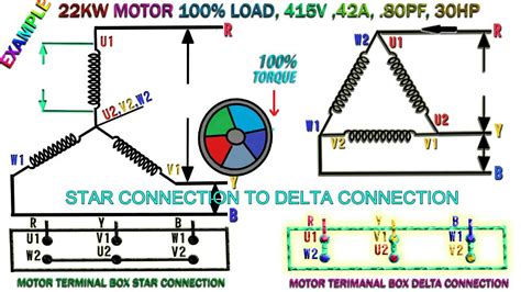 phase motor wiring diagram star delta