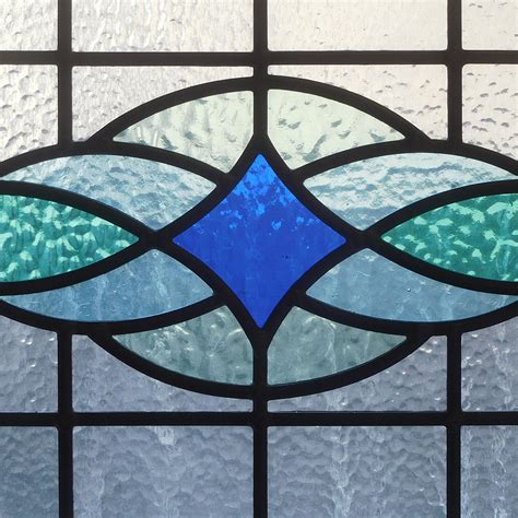 contemporary stained glass panel  period home style