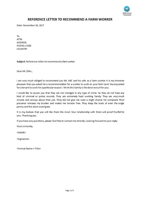 landlord reference letter template  template