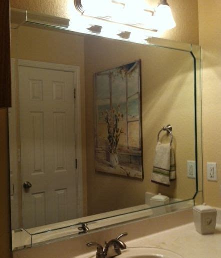 mirror with beveled strips bathroom mirror mirror beveled mirror