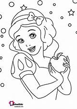 Coloring Snow Princess Disney Pages Para Bubakids Recipe Princesas Drawings sketch template