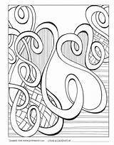 Coloring Pages Zenspirations Adult Geometric Printable Heart Hearts Color Books Live Book Pattern Abstract Microwave Doodle Patterns Colouring Adults Week sketch template