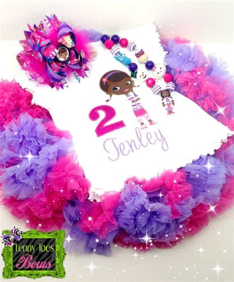 mcstuffins birthday outfit tenny toes bows pinterest