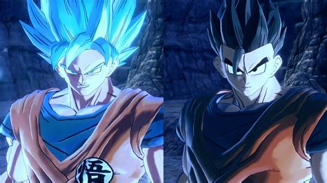 Goku Blue Vs Ultimate Gohan Dragon Ball Xenoverse 2