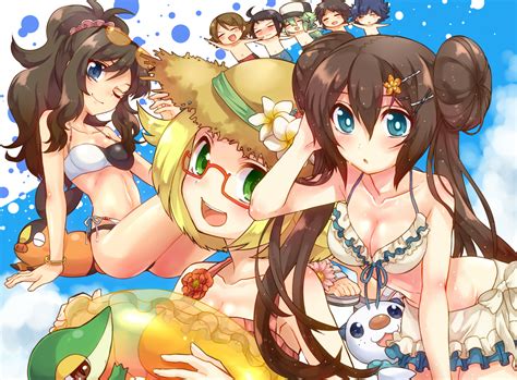 Bel Bikini Cheren Mei Pokemon N Pokemon Swimsuit Tagme