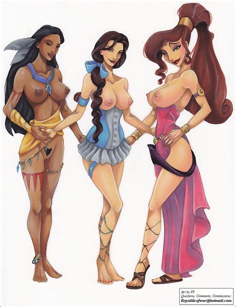 Pocahontas Belle And Megara Bff By Vp1940 Hentai Foundry