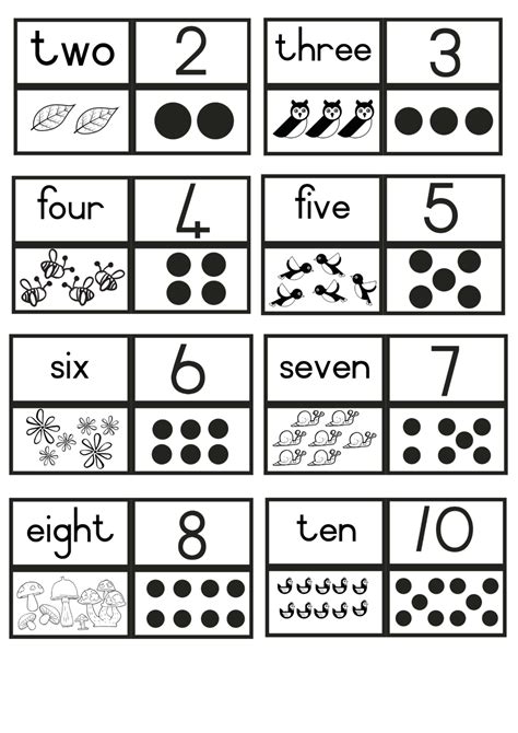 printable number cards  dots printable templates