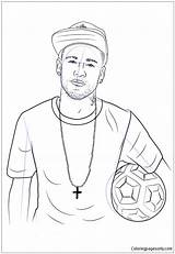 Neymar Ronaldo Dybala Joueur Futebol Cristiano Players Lionel Fifa Futbol Anime Joueurs sketch template