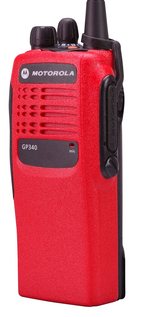 motorola gp uhf walkie talkie   radio refurbished   red radioswap