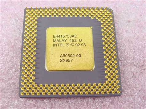 intel sx pentium  mhz gold faced processor  recycledgoodscom