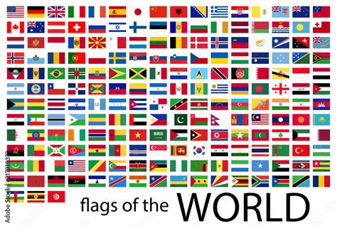 country flags   world stock vector adobe stock
