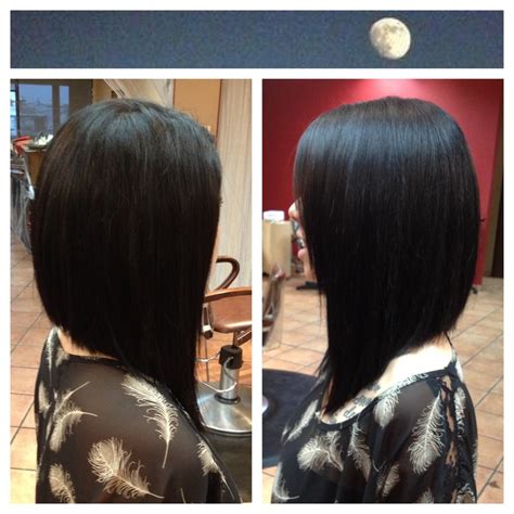 The Long Angled Bob With Or Without A Side Fringe Girlsaskguys