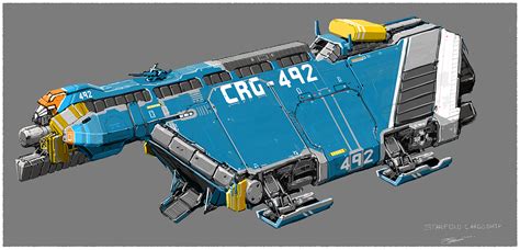 small cargo spaceship  tinnenmannetje  deviantart