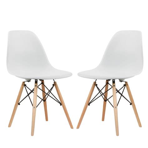 poly and bark eames style molded plastic dowel leg side chair dsw natural legs